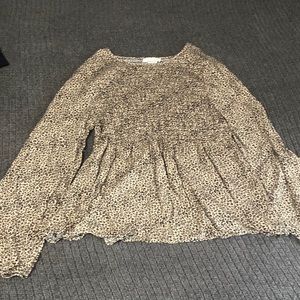 Long sleeve animal print